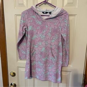 Lands' End Tropical Print Terry Swimsuit Cover